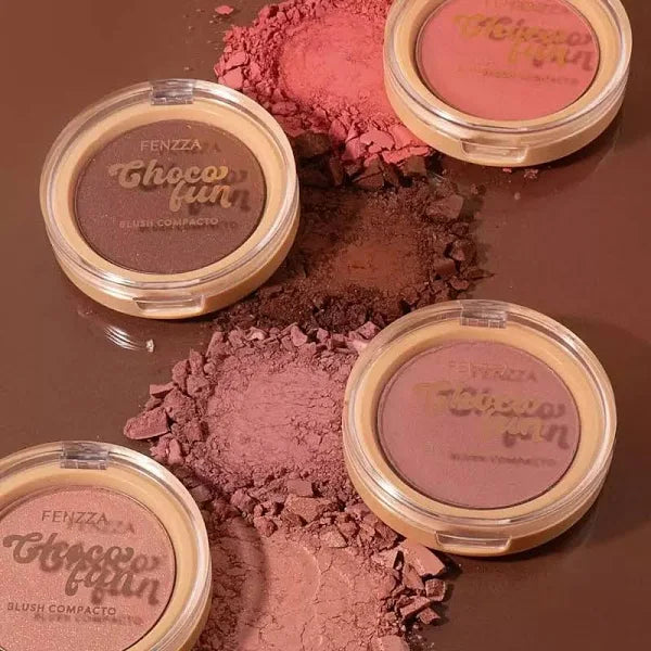 Blush Compacto Choco Fun BAUNILHA – Fenzza