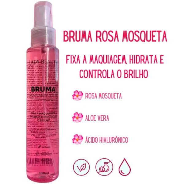 Bruma Fixadora Rosa Mosqueta 130ml - Lady Beauty
