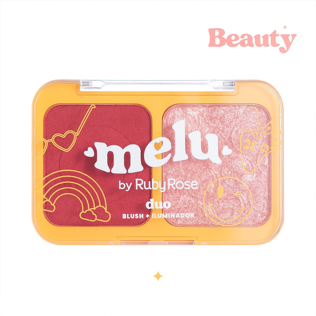 Duo Blush + Iluminador - Melu RubyRose