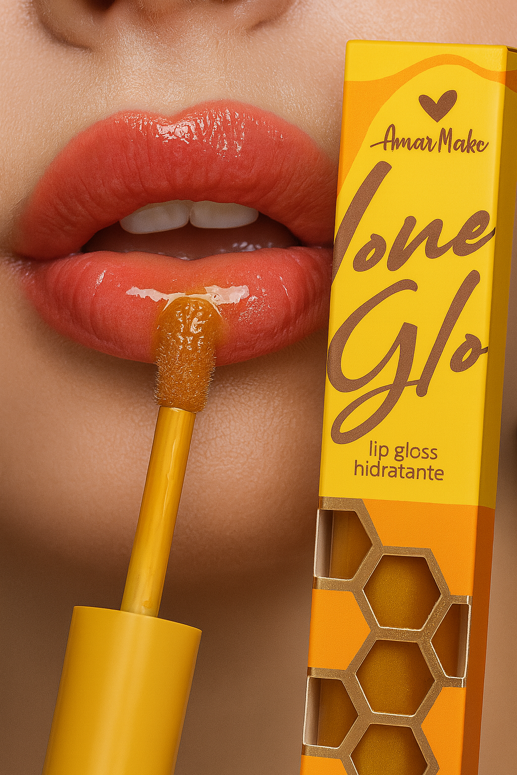 Lip gloss hidratante honey glow - Amar Make