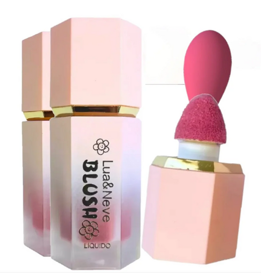 Blush Líquido com Esponja Luxo – Lua e Neve