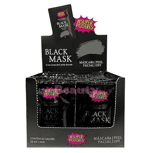 Máscara Facial Sachê Black Mask - Super Poderes