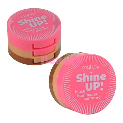 Trio Blush, Iluminador e Contorno Shine Up – Mahav
